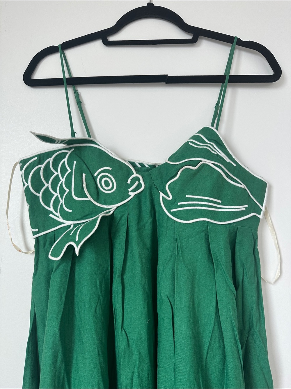 Farm Rio Green Maxi Dress with Fish Appliqué - Picture 2 of 4